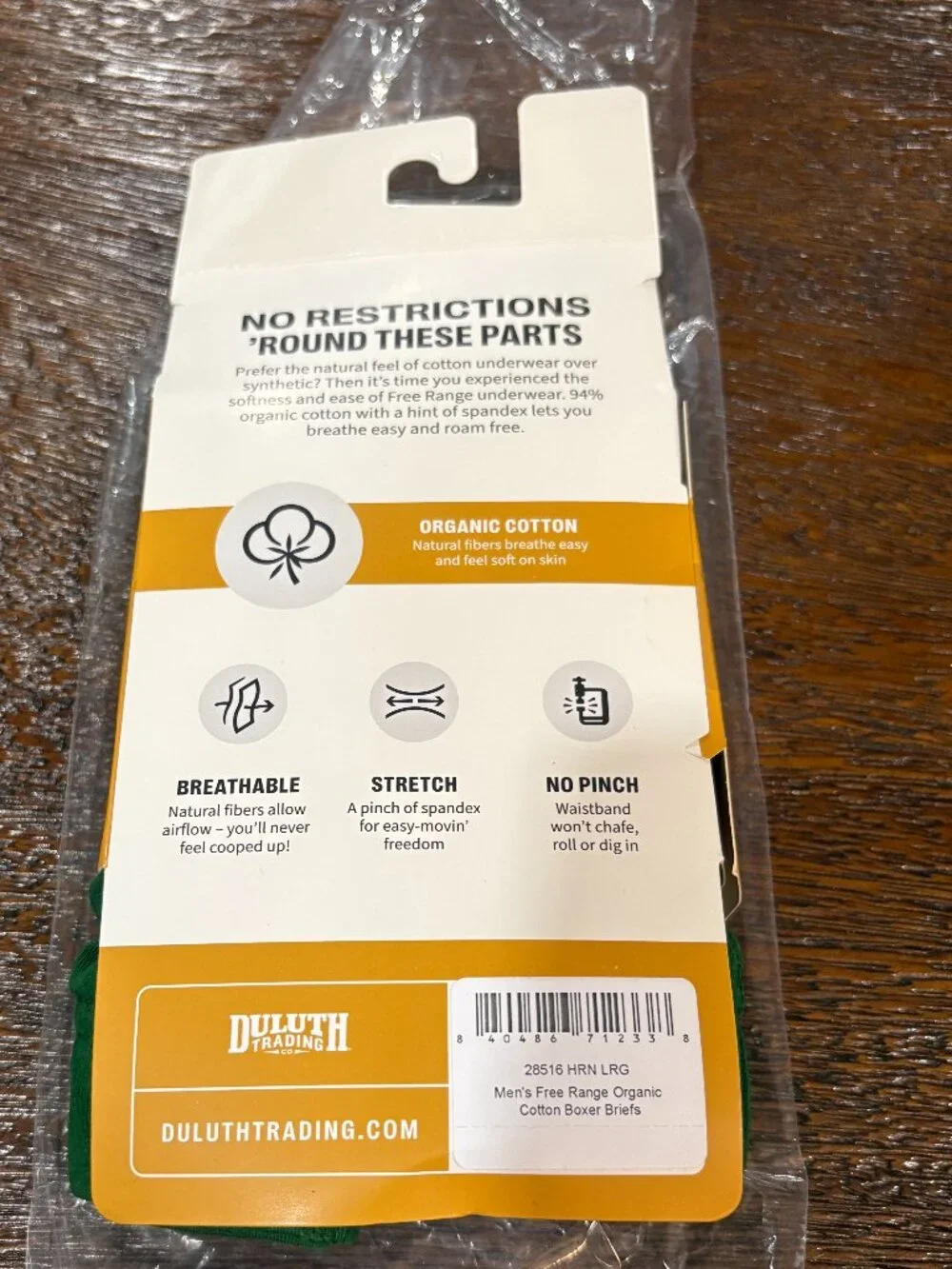 Duluth Trading Co breathable stretch